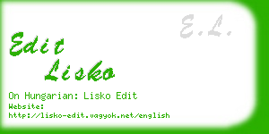 edit lisko business card